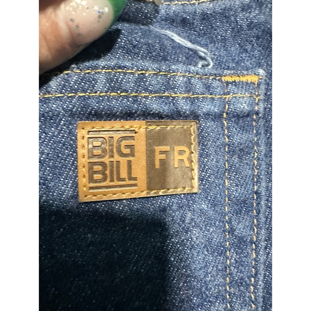Big Bill‎ Flame Resistant Dark Wash Jeans 34x32 Cat 2 ARC Rated - Picture 6 of 10